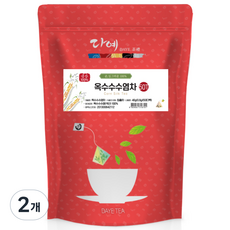 [본사직영] 다예 100% 국산 옥수수수염차 50티백 지퍼백 티백차 생분해 삼각티백, 800mg, 50개입, 2개