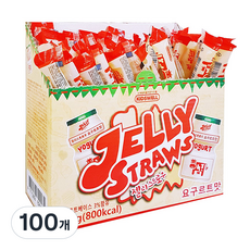 키즈웰 젤리스트로우 요구르트맛, 965g, 100개