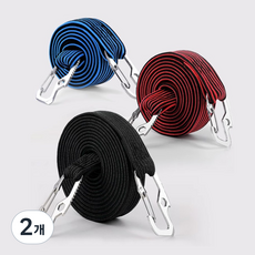 UBOX 탄력 오토바이 자전거 화물 고정벨트 스트랩, 블루, 2개