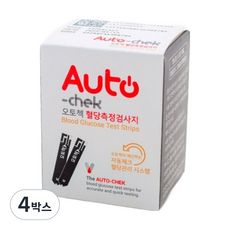 오토첵 전용 혈당측정 시험지, 50매입, 4박스