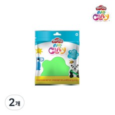 플레이도 에어클레이 2온즈 (8색상 선택), 라이트그린, 57g, 2개