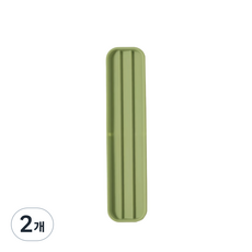 실리콘 뚜껑 거치대 / 물빠짐 트레이 주방 정리 / 내열 변형 방지, 2개, 초록색