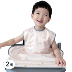 벨베이비 식탁일체형 방수 턱받이 나시 부분커버, (리뉴얼)레인보우, 2개, 1개입