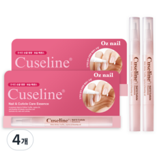오즈네일 큐세린 네일 큐티클 케어 에센스 오일펜 핑크 솝 프리지아, 4개, 2ml