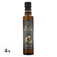 올리아베 엑스트라버진 멕시코 최상급 HASS품종 % 냉압착 아보카도오일, 4개, 250ml