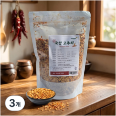 농가식품 최상급 국산 고추씨 고추씨앗, 3개, 500g