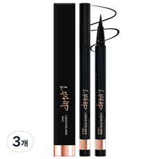립힙 리퀴드 아이라이너 0.6g, 블랙, 3개
