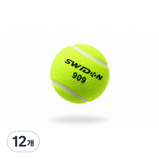 SWIDON 테니스공 스포츠 트레이닝 공 반려견 놀이 운동용 볼, 12개, SWIDON(909)