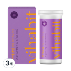 [바이탈해빗] 브이쉐입 호박발효(호박즙대용) 붓기케어 파브자임 나트륨노폐물배출 다리붓기, 3개, 60정