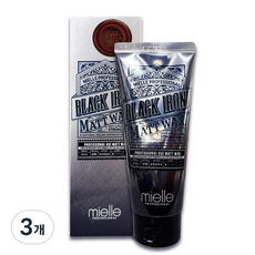 미엘 블랙 아이언 매트 왁스 150g, 3개