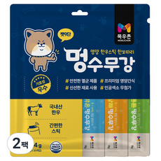 목우촌 펫9단 멍수무강 강아지 짜먹는 양갱 스틱 한우 영양 간식 눈 11p / 관절 11p / 기관지 11p 33p, 2개, 264g, 소고기