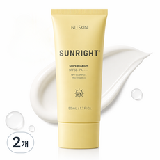뉴스킨 선라이트 수퍼 데일리 SPF50+ PA++++ 2024, 50ml, 2개