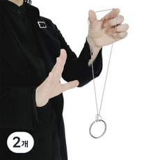 JL매직 [KC인증] 줄마술 링탈출 매직도구 링앤스트링 마술키트 공연용 어린이 마술용품 장기자랑 드롭링(중), 2개