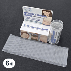 스트레치마크밴드 고밀착 저자극 튼살 방수 의료밴드, 6개, 154 (15x4cm) 6개, 154 (15x4cm)