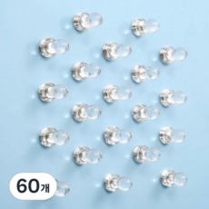 루하무드 초강력 깔끔정리 크리스탈 자석, 60개, 투명