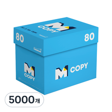 엠카피 M COPY 데일리 복사용지 80g, A4, 5000개