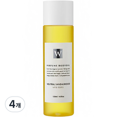 화이트센트 향기좋은 모이스처 마사지 바디오일 뉴트럴샌달우드, 120ml, 4개, 뉴트럴 샌달우드