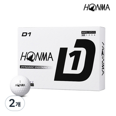 24 혼마 D1 골프공 12알, 화이트, 2개, 12개입