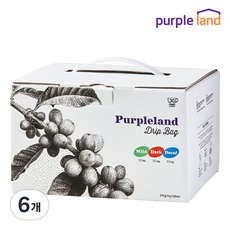 퍼플랜드 핸드드립 커피 레귤러 드립백 3종 (실키10입+벨벳10입+루나10입) 총30입, 6개, 30개입, 9g