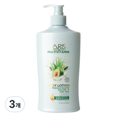 아리스 너리쉬 바디로션 아보카도 알로에베라, 550ml, 3개