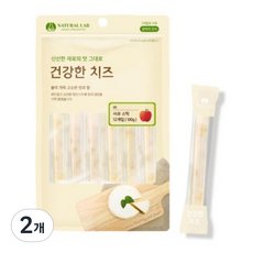 네츄럴랩 강아지 건강한 치즈 간식, 사과 스틱, 100g, 2개
