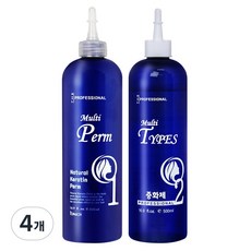 토파 케라틴 멀티펌 미용실 헤어샵 전문가용 파마약, 4개, 500ml