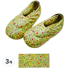 그린라이프 허브 발찜질팩 + 사각 눈찜질팩 - 카키, 3개