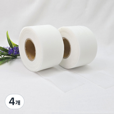 실크심지 5cm 27M(30마), 4개, 흰색