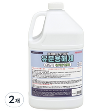 버블스토리 유분용해제 유지방분해제 기름분해 배관세정제, 2개, 4L