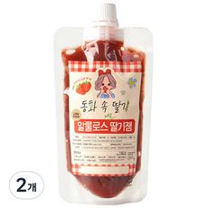 동화속딸기 무설탕 저당 저칼로리 알룰로스 딸기잼, 2개, 200g