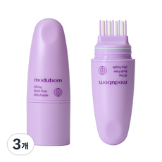 모두봄 올데이 브러시 헤어픽서 잔머리 고정 픽서 울트라 퍼플, 7ml, 3개