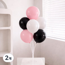 풍선스탠드 DIY 생일파티 장식용품, 2개, 블랙핑크