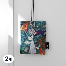 [클레로나인 일월오봉도 사쉐]파우치 전통 선물 1위 외국인 친구 바이어 차량용 방향제, 30g, 2개, 경회루 달빛 히아신스향