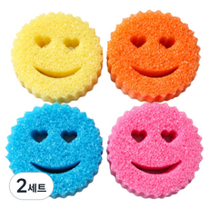 자베르 스마일 수세미, 2세트, 4개