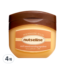 넛세린 슈퍼 넛 너리싱 밤 (네이처) 168시간 보습력 지속 수분가득 멀티밤 식물성 바세린 리프팅임상, 50ml, 4개
