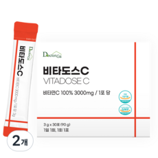 비타도스 비타민C 3000mg 고함량 순수 비타민씨 고용량 분말 가루 스틱, 2개, 90g