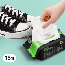 ifree 운동화 얼룩제거제 신발 클린티슈 운동화 청소 티슈 25p, 25매, 15개
