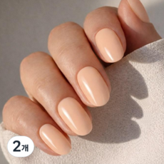 Zenith 젤네일스티커 누드톤 슬림 네일패치, 2개, 17 스킨베이지[ZE111]