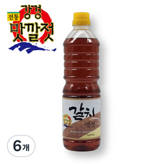 강경 갈치액젓 갈치속액젓 진젓 젓국, 1kg, 6개