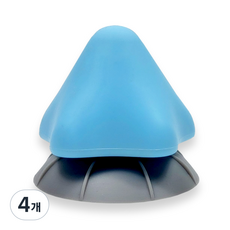 미소라인F 실리콘 흡착 마사지볼 휴대용 지압볼, 별모양, 4개