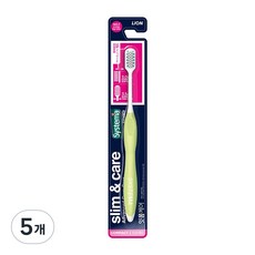 시스테마 슬림앤케어 콤팩트 칫솔, 5개, 1개입