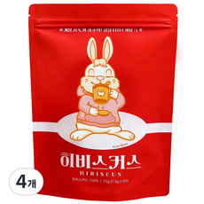 우고래빗 히비스커스 허브차 50티백(1.5g), 50개입, 4개, 1.5g