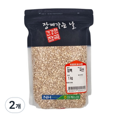 [농협] [25년산] 장수 장계농협 국산 압맥 (눌린 보리), 2개, 1kg