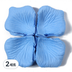부직포 장미300 꽃잎 조화 플라워샤워 프로포즈 웨딩 장식 소품, 2세트, 21-라이트블루300장