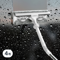 시벅스 올인원 길이조절 유리창닦이, 4개, 화이트