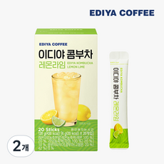 이디야 콤부차 레몬라임, 6g, 20개입, 2개