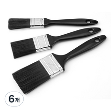 다용도 페인트 붓 전용도구 붓 벽 페인트 브러시 가구 페인트 브러시 먼지 청소용 브러시, 6개