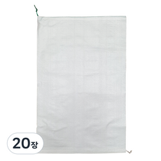 마대자루 쌀포대 자루 A급 20kg, 화이트, 20장