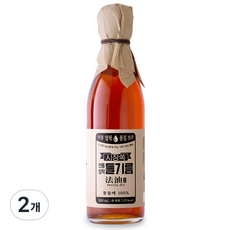 시장쏙 전통압착 들기름, 2개, 300ml