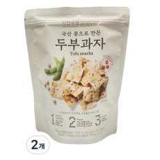 자연주의 국산 콩으로 만든 두부과자, 80g, 80g, 2개